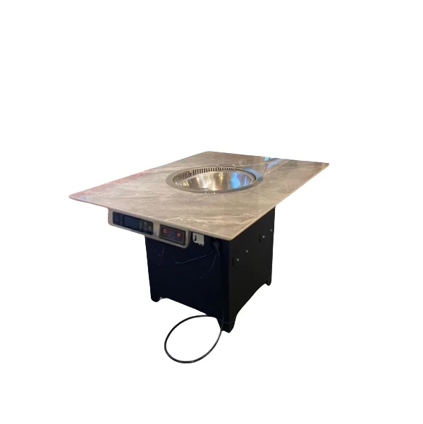 Smokeless Sintered Stone Hot Pot Table