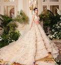 Haute Puffy Nude Ruffle Wedding Cake Frilled Fabric MegaBDM