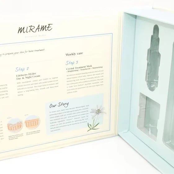 Customized High-End BSCI Certified Cardboard Gift Set Box Sponge Lining Reusable Portable Packaging for Cosmetic Skincare