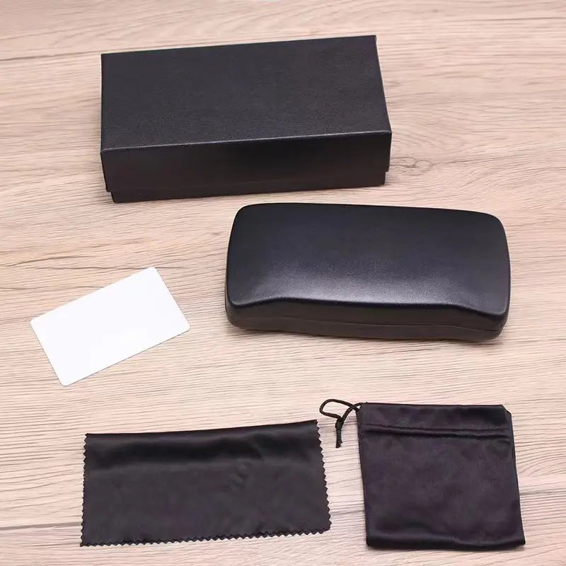Wholesale Packaging logo Hard Eye Glasses case Sunglasses Cover case Eyeglasses Luxury Pouch Metal Hard Optical case