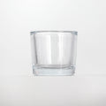 Wholesale OEM Brand 70ml 250ml Thick Walled Glass Cylinder Candle Jar Transparent Thick Bottom Candlestick Jar Holder