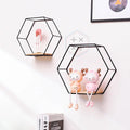 Wall Mounted Hexagon Floating Wall Shelves