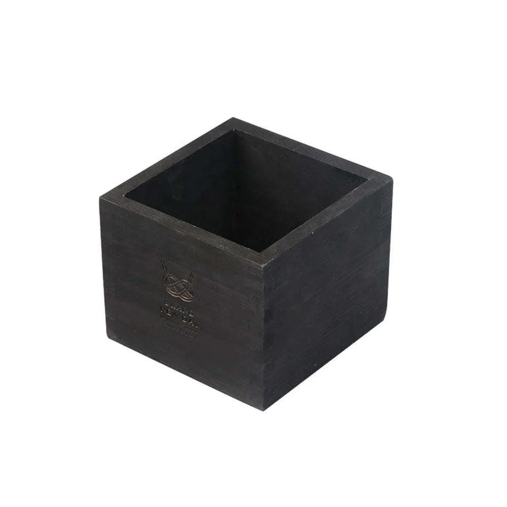 Wholesale Rustic Black Wood Tabletop Decorative  Jewelry Holder Box Small Size Organizer