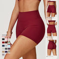Lanyu Custom High Waist Women's Solid Yoga Shorts Breathable Eco-Friendly Seamless Sportswear for Running Training Workout Gym