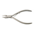 Russian Pattern Nail Nipper with Curved Sharp Stainless Steel Blade Single Spring Box Joint Cuticle Nipper Russian Sharpening