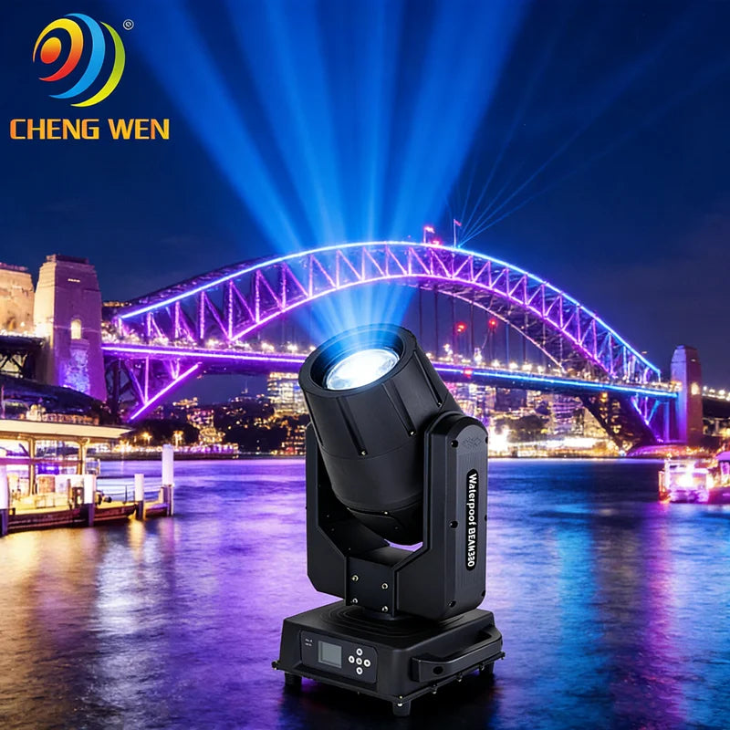 380W Beam Moving Head Light IP65 Waterproof DJ Par Light for Outdoor Stage Events Concert Touring and Nightclub Lighting System