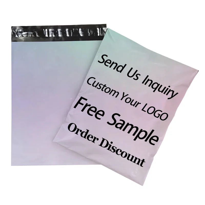 RONGWEN Customized INS Style In Stock Black Friday Delivery PE Plastic Mailer Express Packing Bag
