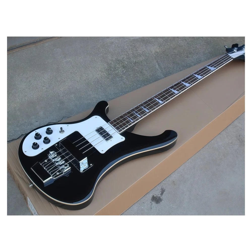 JELO 4-String Left Hand Electric Bass Guitar 39-Inch Performance Model Champagne Gold Gloss Finish Bright Maple S-Pickup Ogu