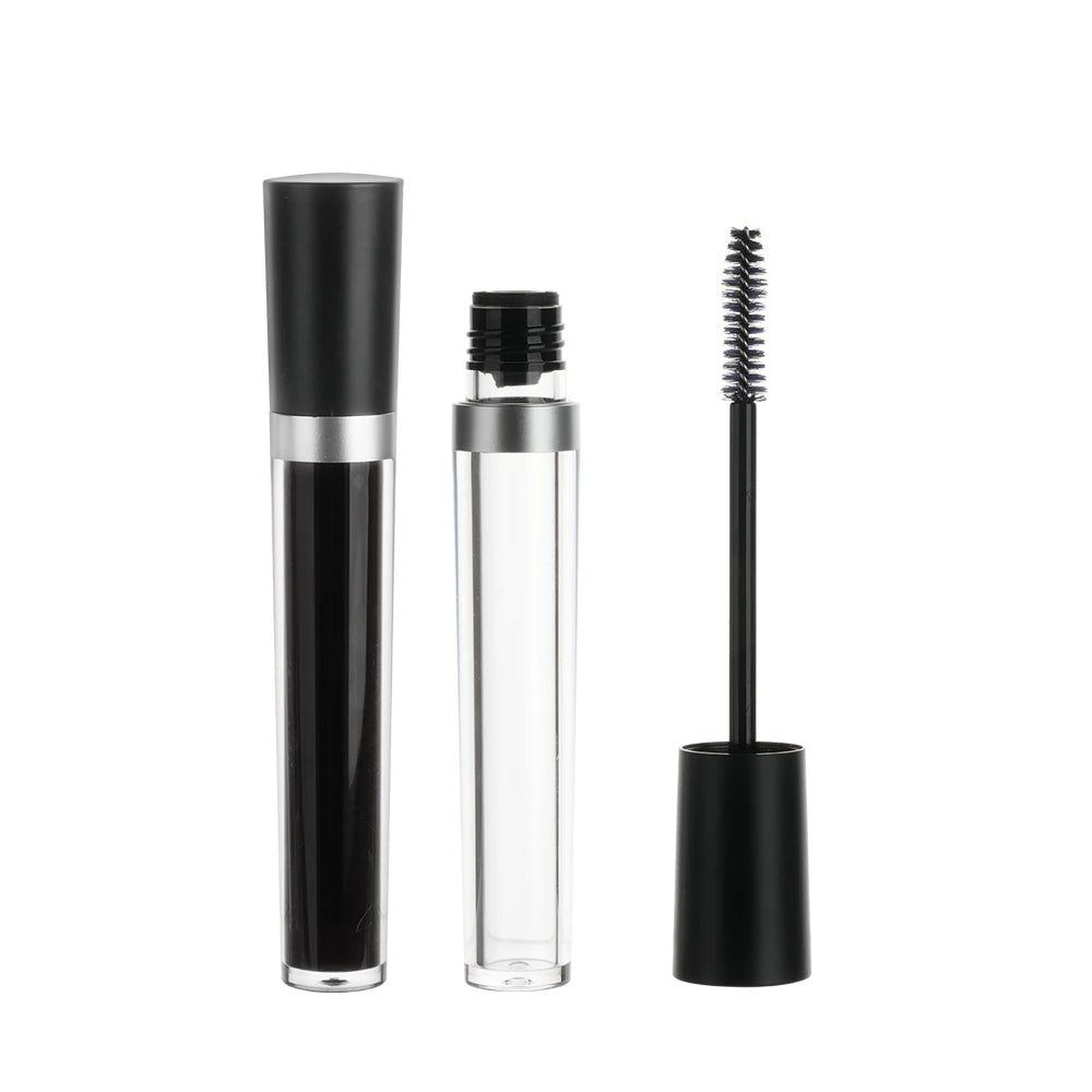 Hot Sale Cosmetic Container Empty Black Clear Squeeze Mascara Tube Packaging Black With Brush