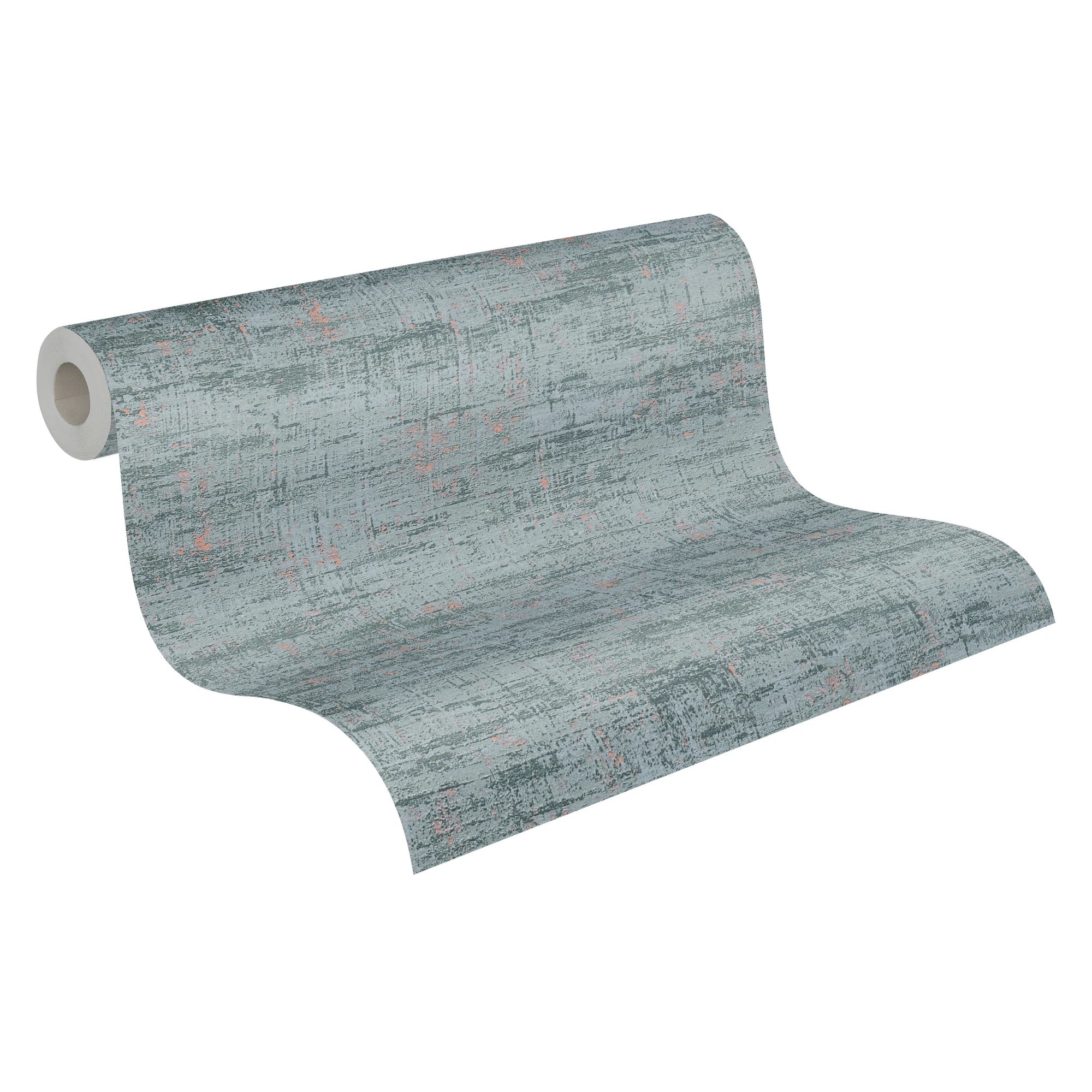 Made in Germany - Wallpaper rolls Texture Green Gold - Non Woven Vinyl - Modern Wallpaper Metallic for Walls - 1005 x 053 m