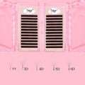 Tsingzzu Individual Eyelash YY Lash Extension Volume Lashes Tray 3D/4D/5D/6D Clover W Synthetic Hair 5-25mm Lash Extensions