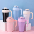 New Simple Portable Vacuum Insulated Stainless Steel Dual-Use Travel Mug for Coffee