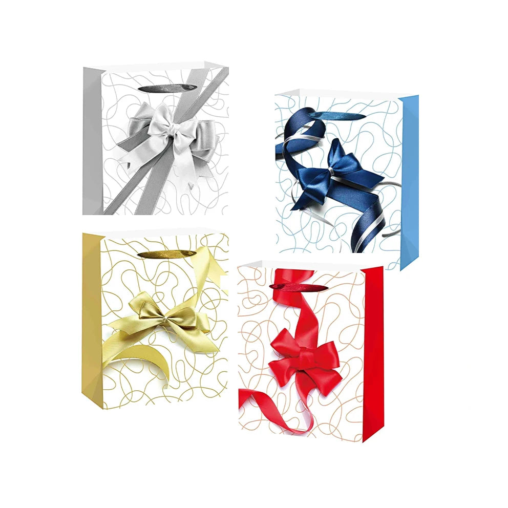 Factory Direct 3D Em/De Bossing Paper Gift Bag Box Pattern BestSeller Luxury Brand Packaging Bag Small Size 48H Dispatch