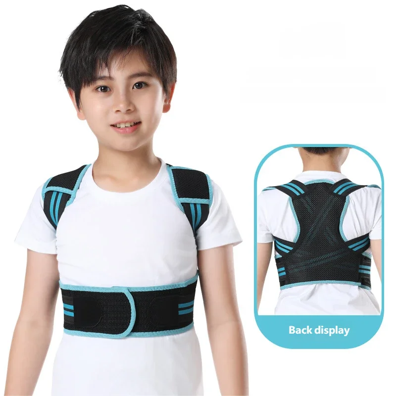 Students' Scoliosis Posture Corrector Lumbar Back Braces Breathable & Comfortable Hook and Loop Closure Back Support