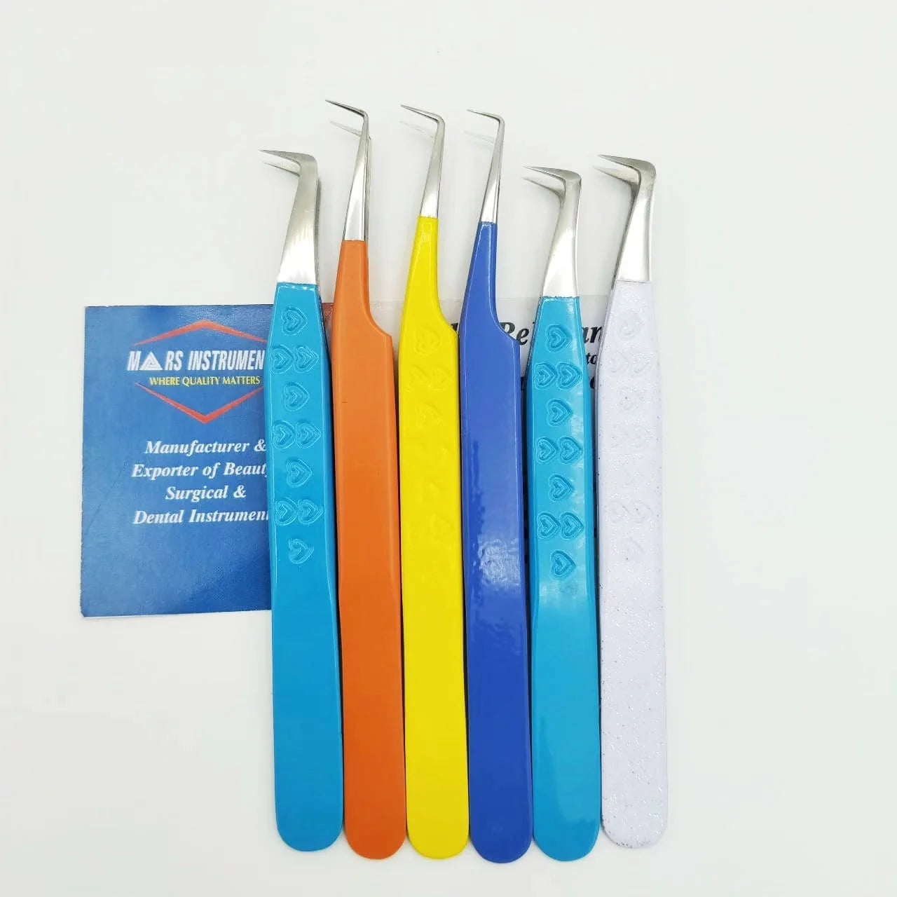 Multi Style Volume Eyelash Extension Tweezers Stainless Steel Pointed Tip Customizable