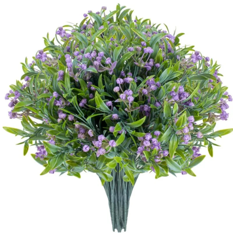 Artificial Flowers Wildflowers Hanging Plants for Home Window Box Garden Front Porch Table Vase Decoration