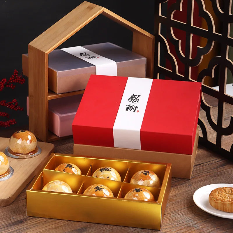 Cookie Box Biscuit Hard Christmas Bread Packaging Custom Cover Bakery Paper for Cake Snack with clear Window Gift Donut Boxes