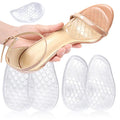 Silicone  Fish Mesh Forefoot Pad for High Heels- Anti-Wear Anti-Slip Soft Shock-Absorbing Half-Size Patch