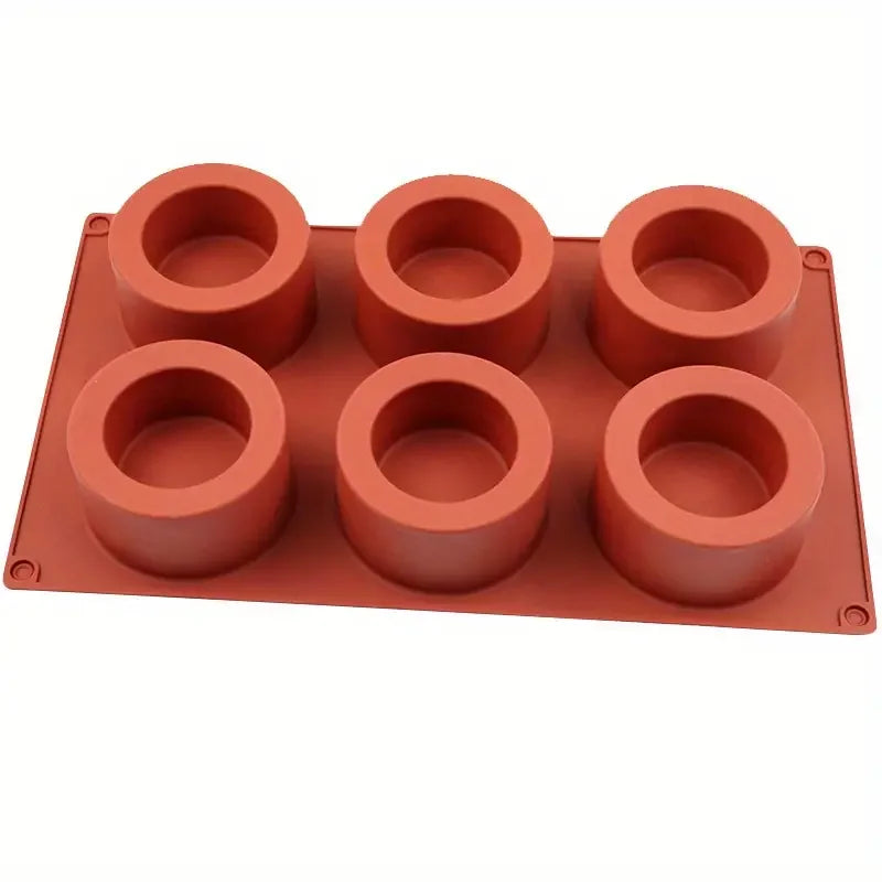 Versatile Silicone Cake Chocolate Mold 6/8 Cavities Food-Grade Non-Stick Oven/Microwave Safe For Thanksgiving Baking