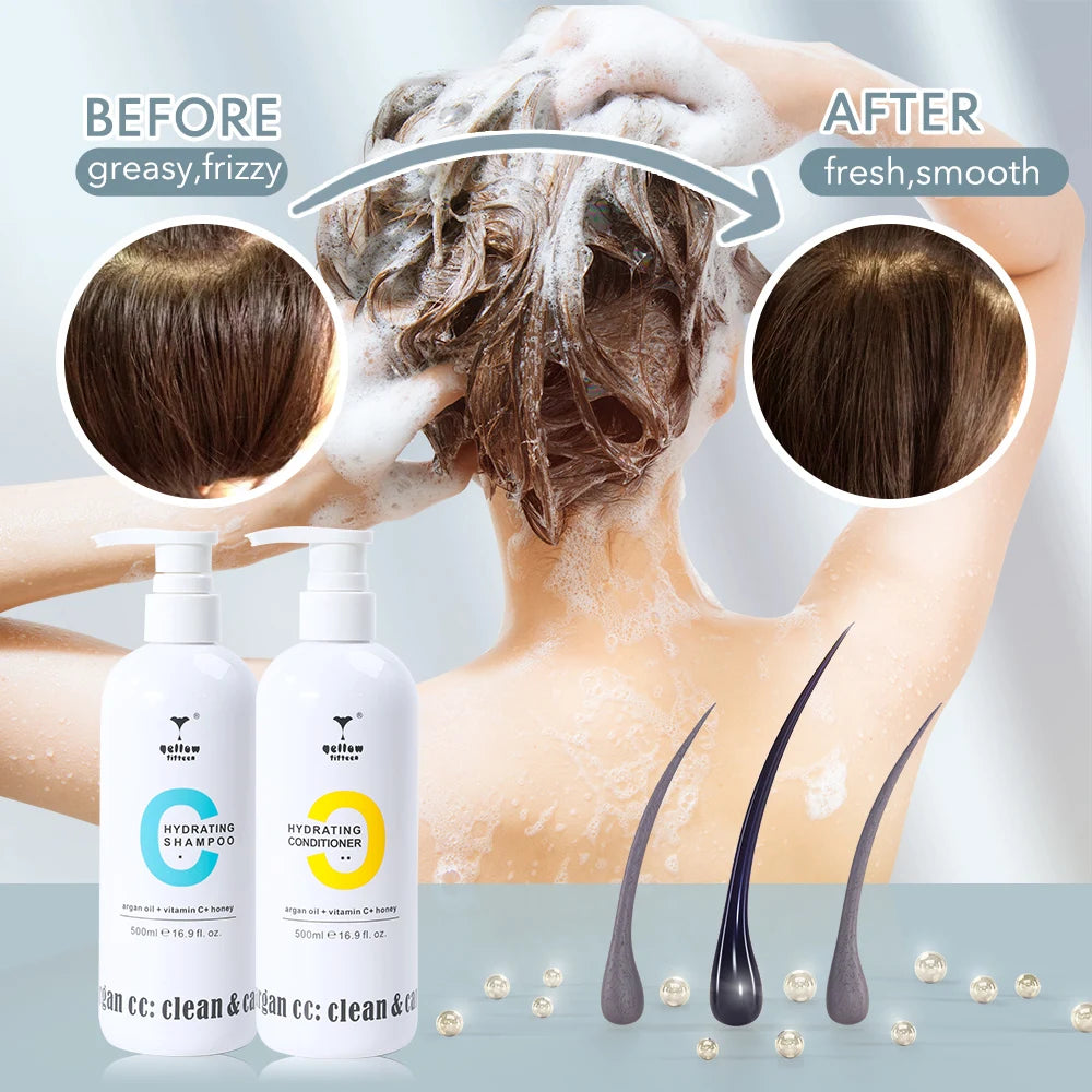 OEM Sulfate Free Shampoo with Argan Oil Anti-Dandruff Treatment Daily Moisturizing Shampoo