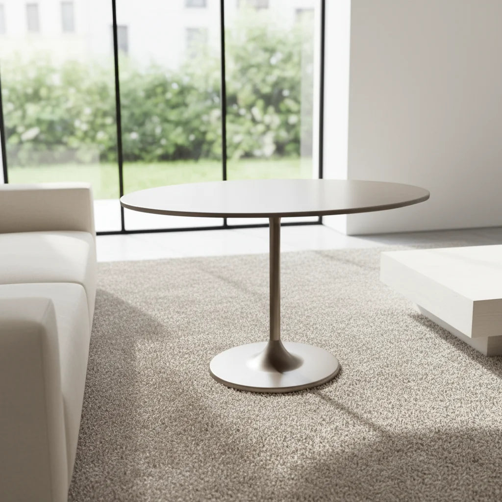 Creative Durable Stainless Steel Modern Coffee Table with Metal Top Minimalist Design for Living Room Cafes & Leisure Zones