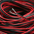 2Pin 22AWG 300V Black Rde Wire 2Pin Electronic Extension Cable for Single Color LED Strip