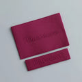 Free Sample Custom LOGO  for Clothing Center Fold Fabric Label Square Garment Labels Woven Label
