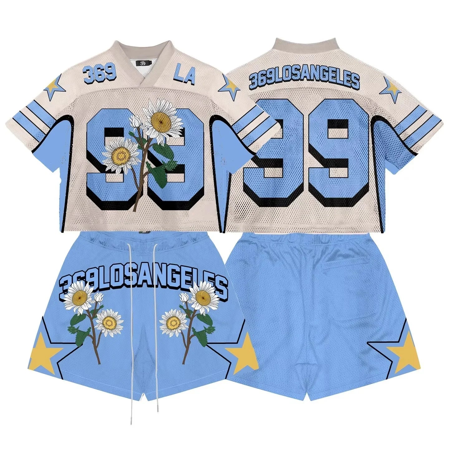 Custom Eco-Friendly Jersey Mesh Shorts Full Set Boxy Quick Dry T-Shirts Men Digital Print Summer Soccer Basketball Football