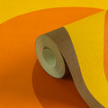 Made Germany Modern Brown Orange Yellow Non Woven Vinyl Wallpaper Rolls Abrasion-Resistant for Living Room Hotel Use 1005 X