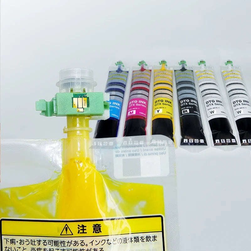 Premium Quality 700ML Brother GTX Pro Ink Bag with Chip for GTX Pro Gtx-422 DTG Printer