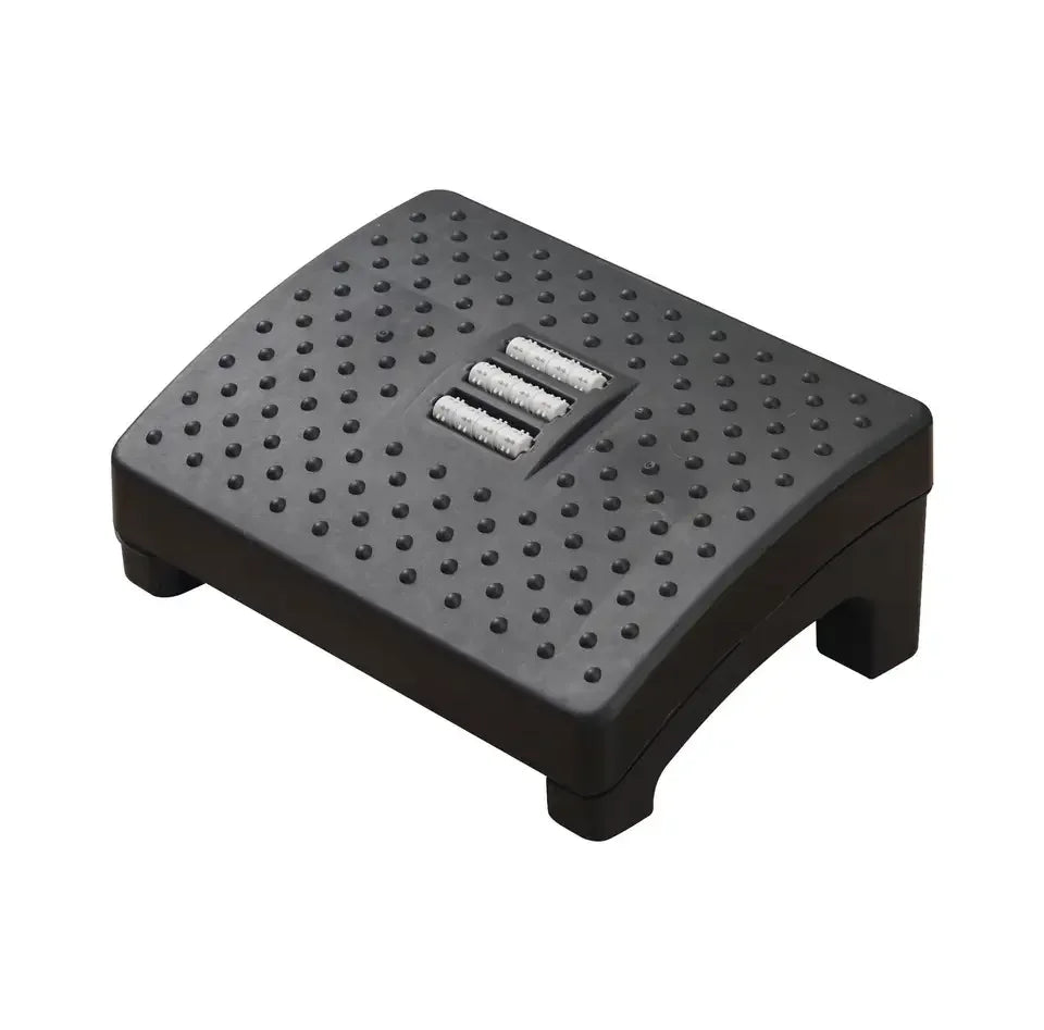 Portable Foot Rest at Work Office Stool Massage for Under Desk Black