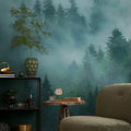 Made Germany Photo Wallpaper Murals Landscape Green Blue Petrol Non Woven Vinyl Wall Mural Forest Hotel Bedroom Hospital