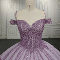 9971 New Puffy Sleeve Prom Dress Long Sweetheart Sequin Beads Princess Evening Gowns