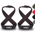 Zebra Sports Custom Figure 8 Wrist Support Straps-Strongman Cross Training Breathable 100% Cotton Weightlifting Powerlifting