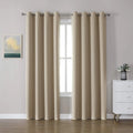 JA Blackout Curtains for Bedroom 84 Inches Long Thermal Drapes Grommet Room Darkening Curtains Noise Reducing for Living Room