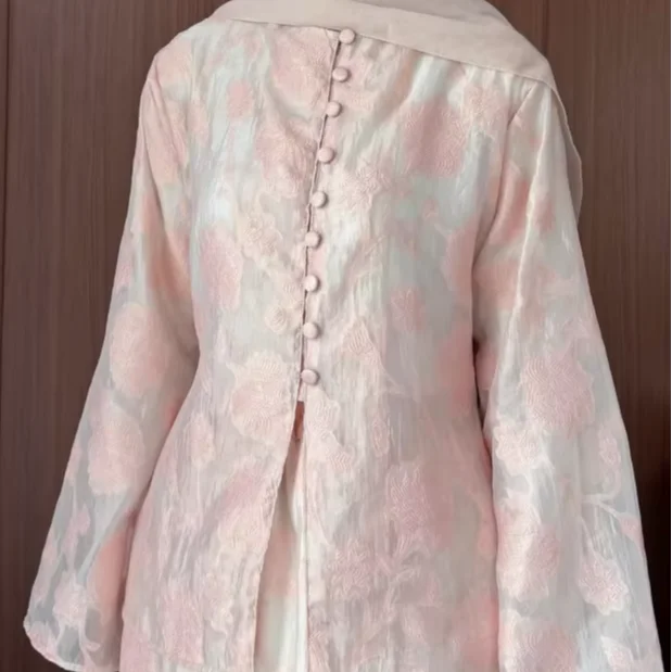 YKD065 2026 Eid Muslim Dress Wome Islamic Shining Organza Beautiful Elegant Flowing Graceful Summer Vibe