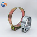 Color Zinc Plated European Heavy Duty Hose Clamp High Strength Single Bolt Pipe Clamp for Construction Machinery MegaBDM