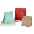 Wholesale Flat Bottom Kraft Paper Packaging Bag for Coffee Beans Octagonal Sealing Zipper Valve Food Food Potato Chips