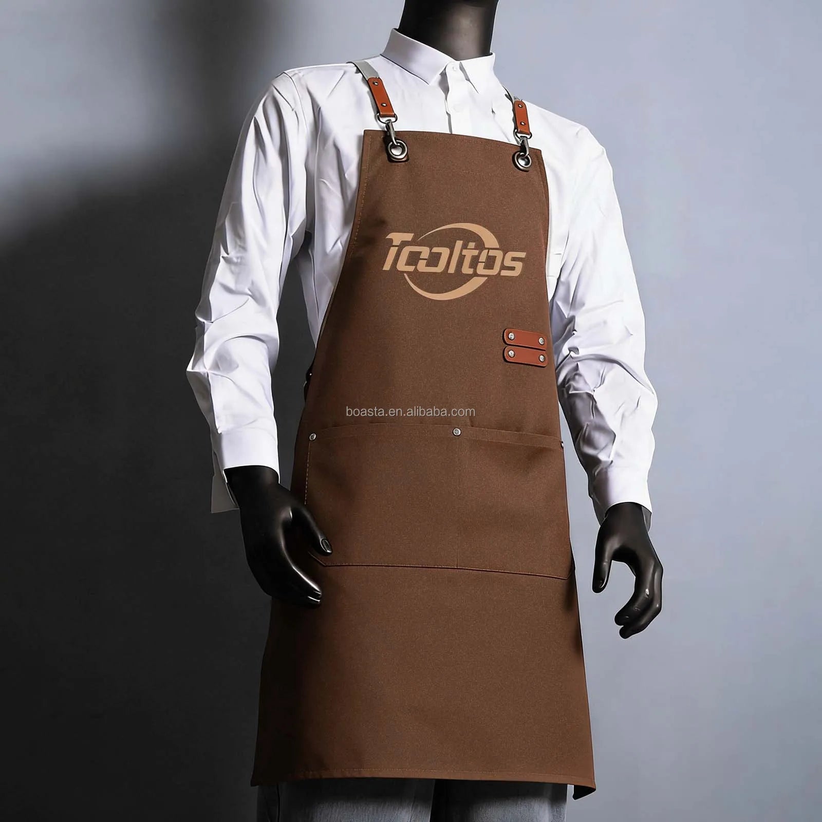 Boasta Heavy Duty Work Apron with Pockets Adjustable Back Tie for Jewelry Making Tool Workshop Craft and Cafe Use
