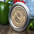 Custom Apothecary Pepper Canning Labels  Jelly  Jam Hot Sauce BBQ Pickled Candied Round Personalized Print Sticker
