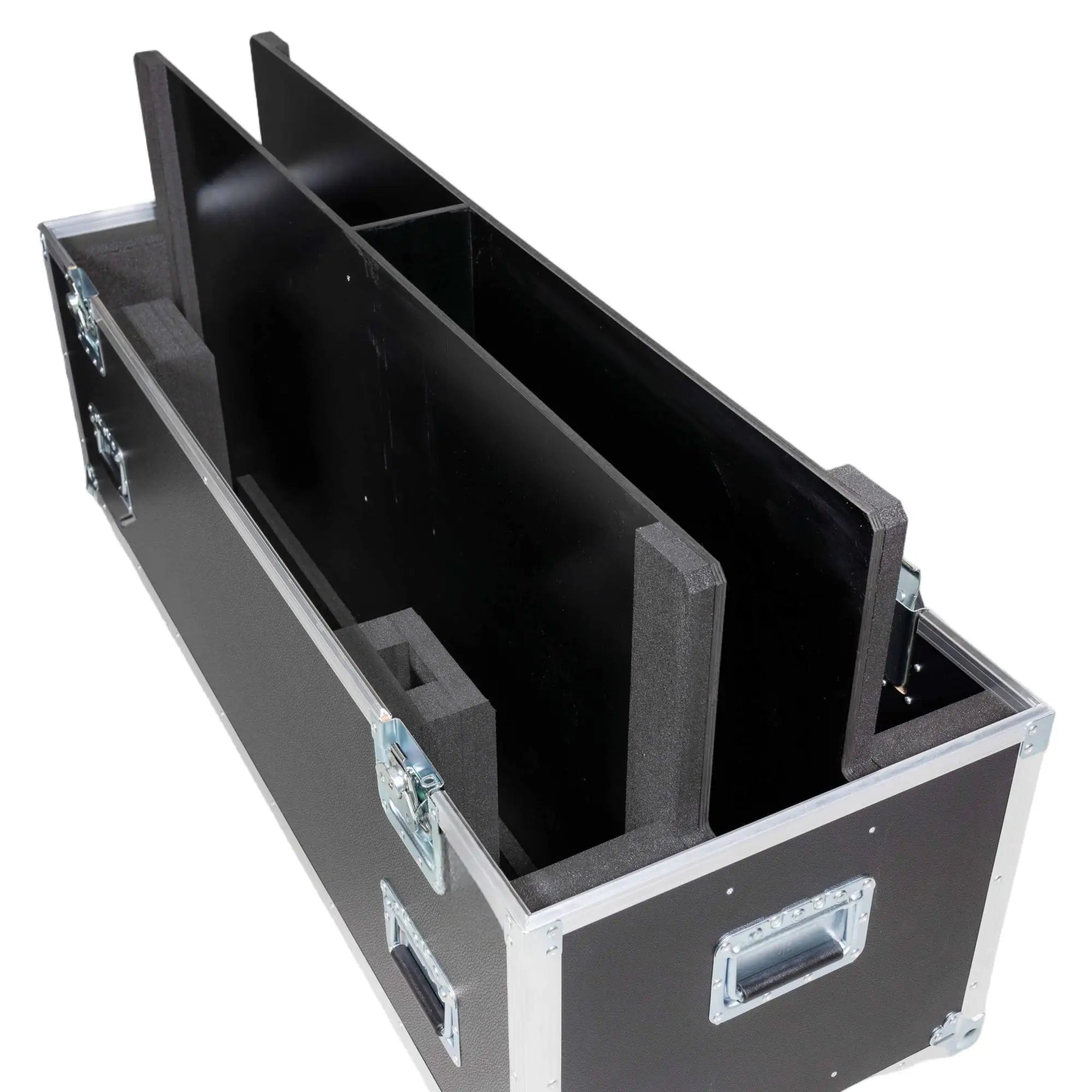 X-BASON ODM/OEM LED Screen Flight Case 55''/65''/70''/75''/86''/95''/100'' IP67 Waterproof Fireproof Honeycomb Finish Adjustable