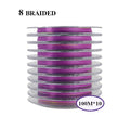 ANGLE 100m Monochrome Colorful PE 8 Braided Fishing Wire Line Floating Seawater Stream Box Packaging Seawater Fishing Line