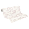 Made in Germany - Wallpaper rolls Flowers White Pink - Non Woven Vinyl - Modern Wallpaper Floral for Walls - 1005 x 053 m