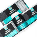 Custom Luxury Men Multivitamin Labels 1200dpi HD Bopp Light-Proof Raised Braille Active Supplement Labels