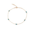 Azuris Collection of 925 Sterling Silver Turkey Festival Anklets Fashionable Jewelry From Turkey