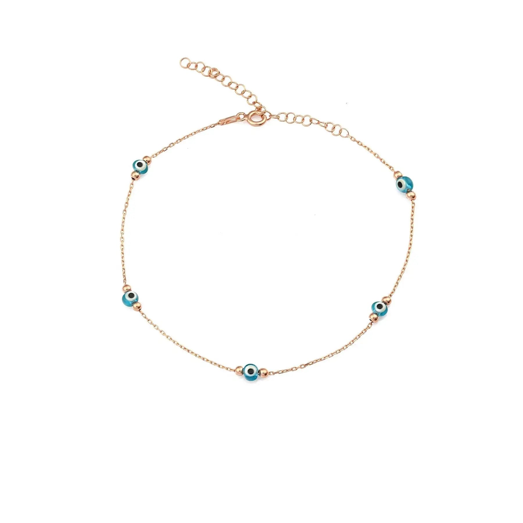 Azuris Collection of 925 Sterling Silver Turkey Festival Anklets Fashionable Jewelry From Turkey