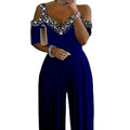 2023 Summer New Women'S Wide Leg Jumpsuit Waist One-Piece Dress Print Dress