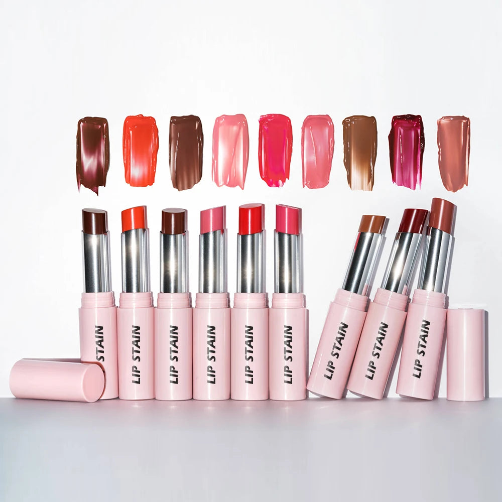 Custom Your Own Logo Mineral Waterproof Fashion Hydrate Pencil Lip Stain with Glossy Finish Private Label