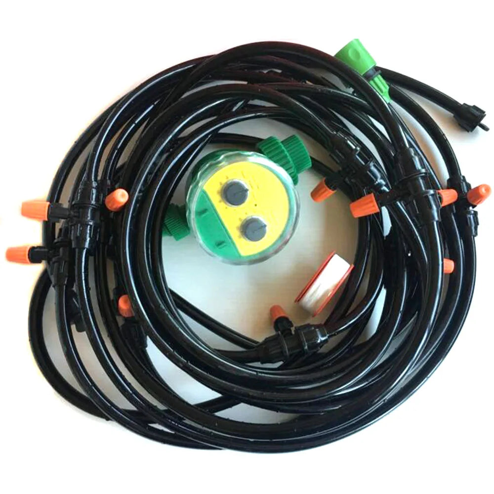 Plastic Garden Drip Irrigation Kit 10m Adjustable Dripper DIY Automatic Watering Device for Home