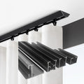 Wholesale Eco-friendly S Shape Curtain Ripple Fold Track Customized S Wave Curtain Rail for Hotel Decoration